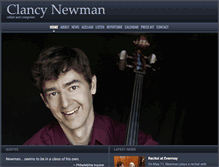 Tablet Screenshot of clancynewman.com